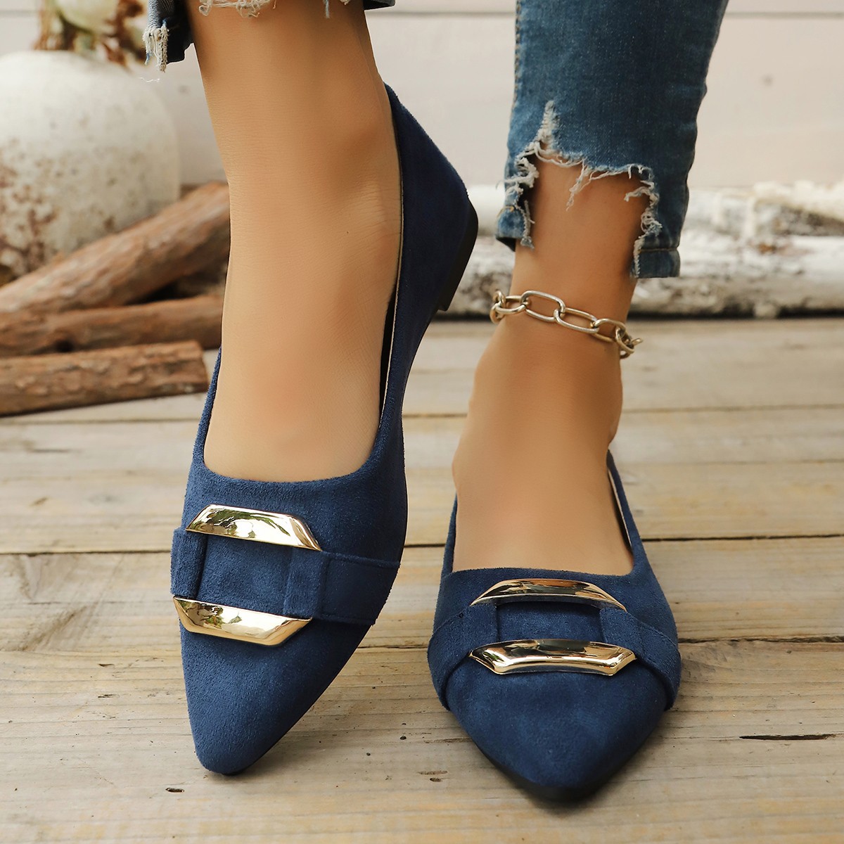 Women'S Fashion Shoes - Primavera y otoño elegante puntiagudo Sexy