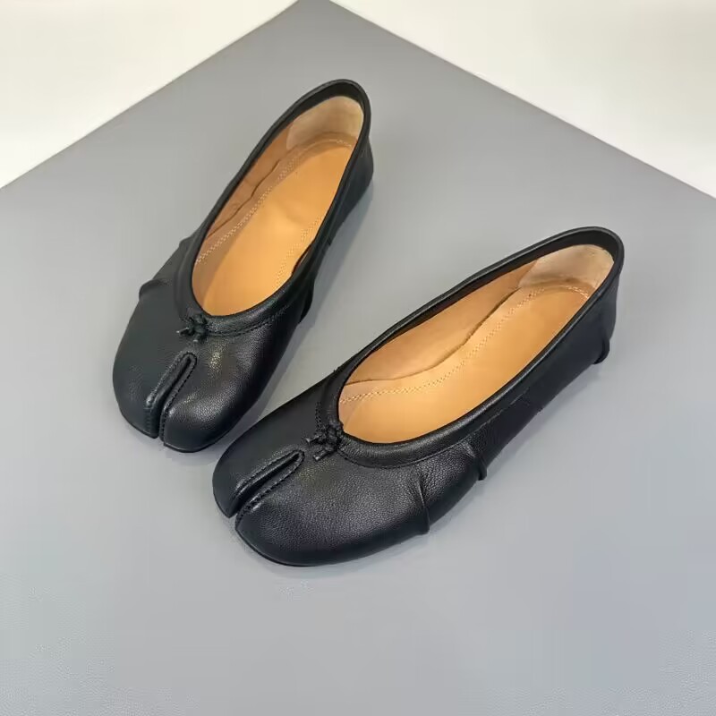 Women'S Fashion Shoes - NUEVOS Zapatos Planos con Punta Dividida
