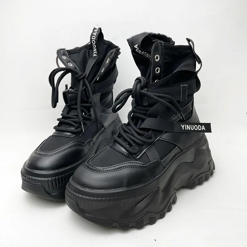 Women'S Fashion Korea - Botas de plataforma de otoño e
