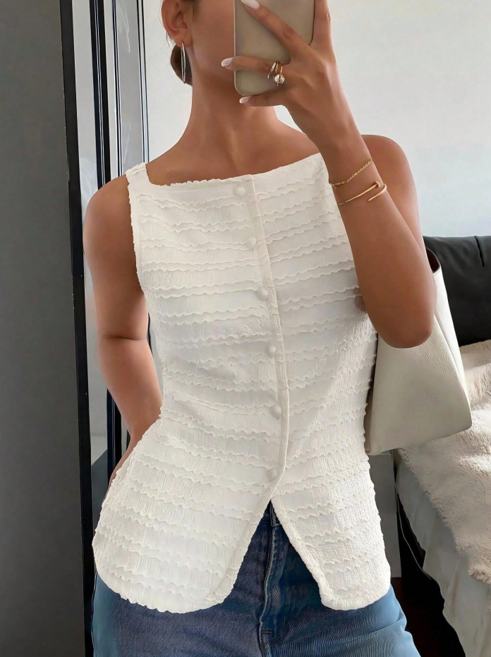Chaleco de mujer sin mangas co - Women'S Fashion Vest Tops reseña y precio