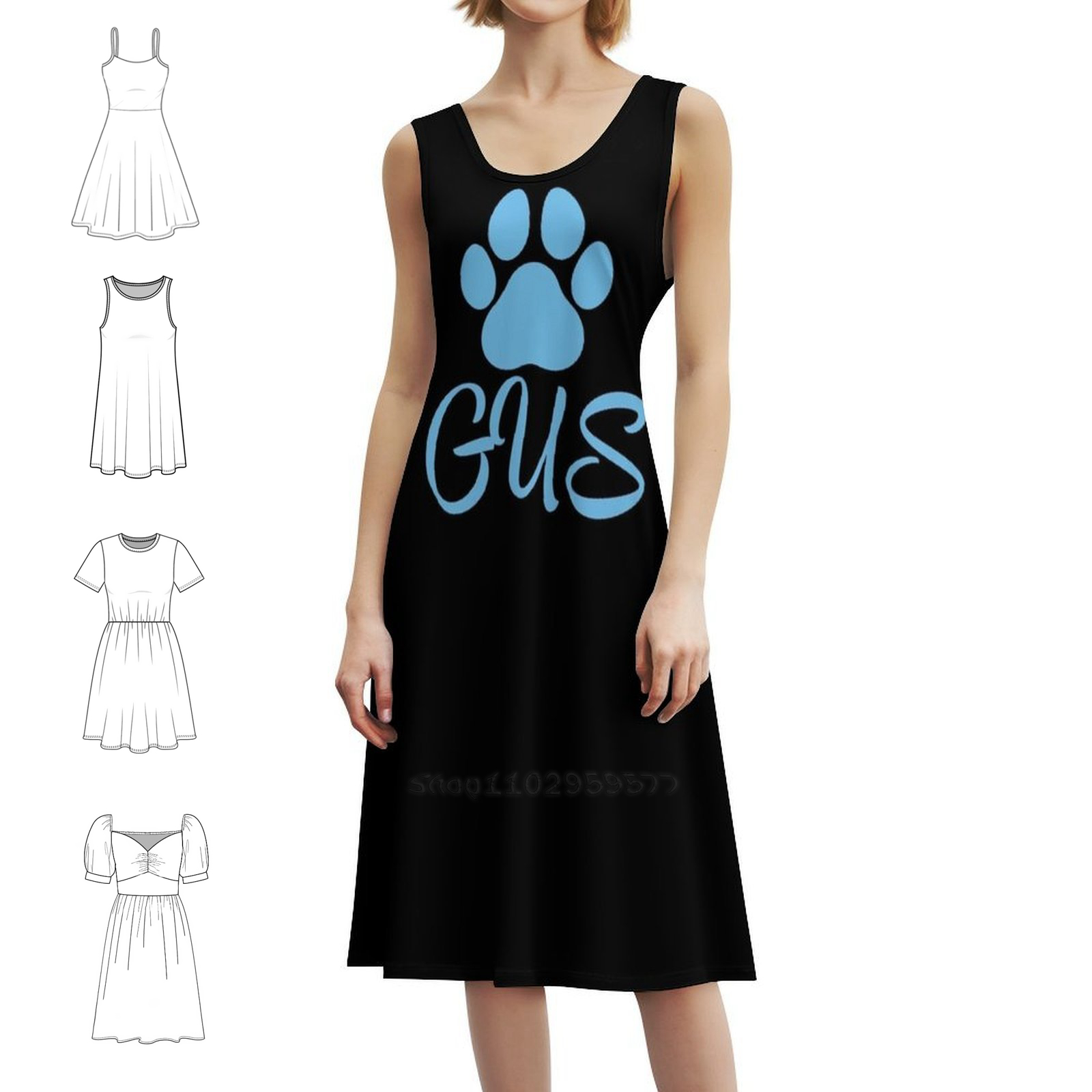 Vestido azul con nombre de per - Women Fashion Dress Names reseña y precio