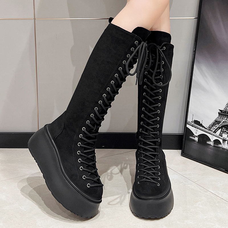 Botas de tubo medio con borlas - Women'S Fashion Korea reseña y precio