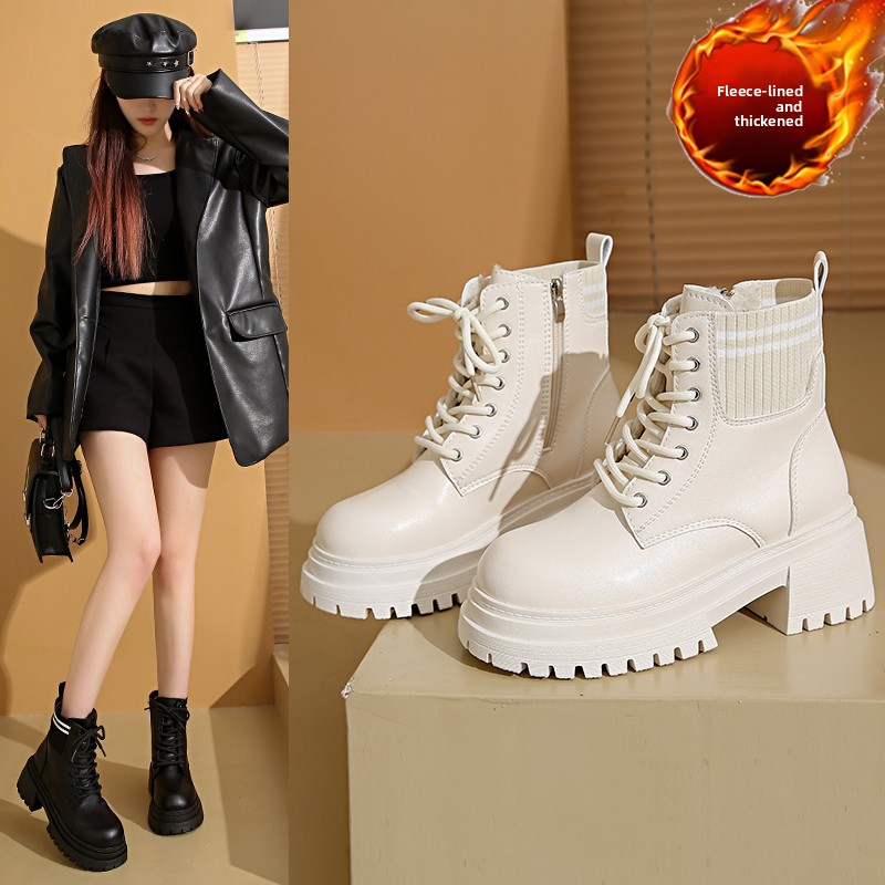 Botas de Tobillo con Tacón Gru - Women'S Fashion Korea reseña y precio