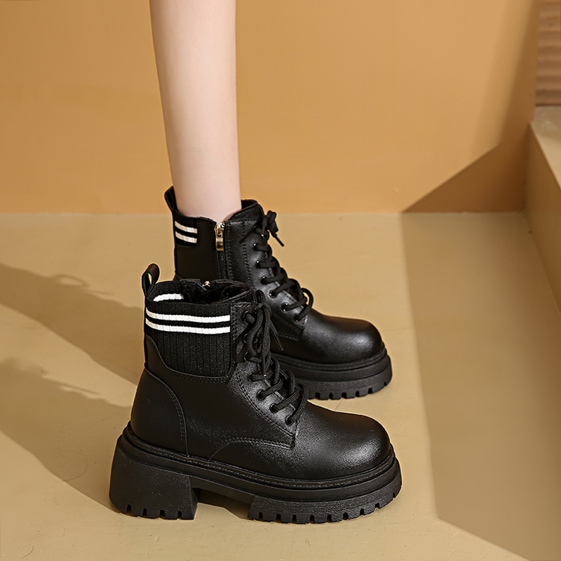 Botas de Tobillo con Tacón Gru - Women'S Fashion Korea reseña y precio