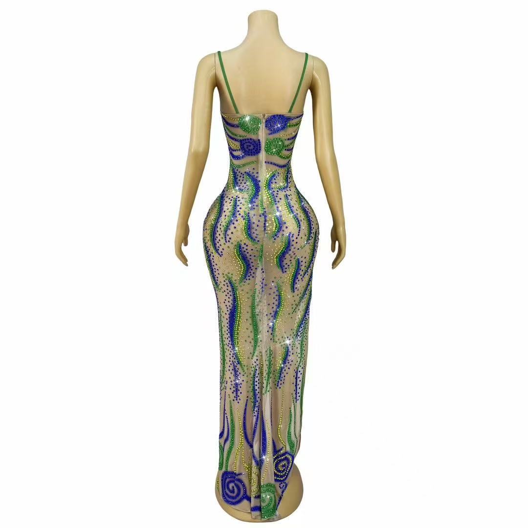 Vestido de malla con tirantes  - Women Fashion Photoshoot reseña y precio