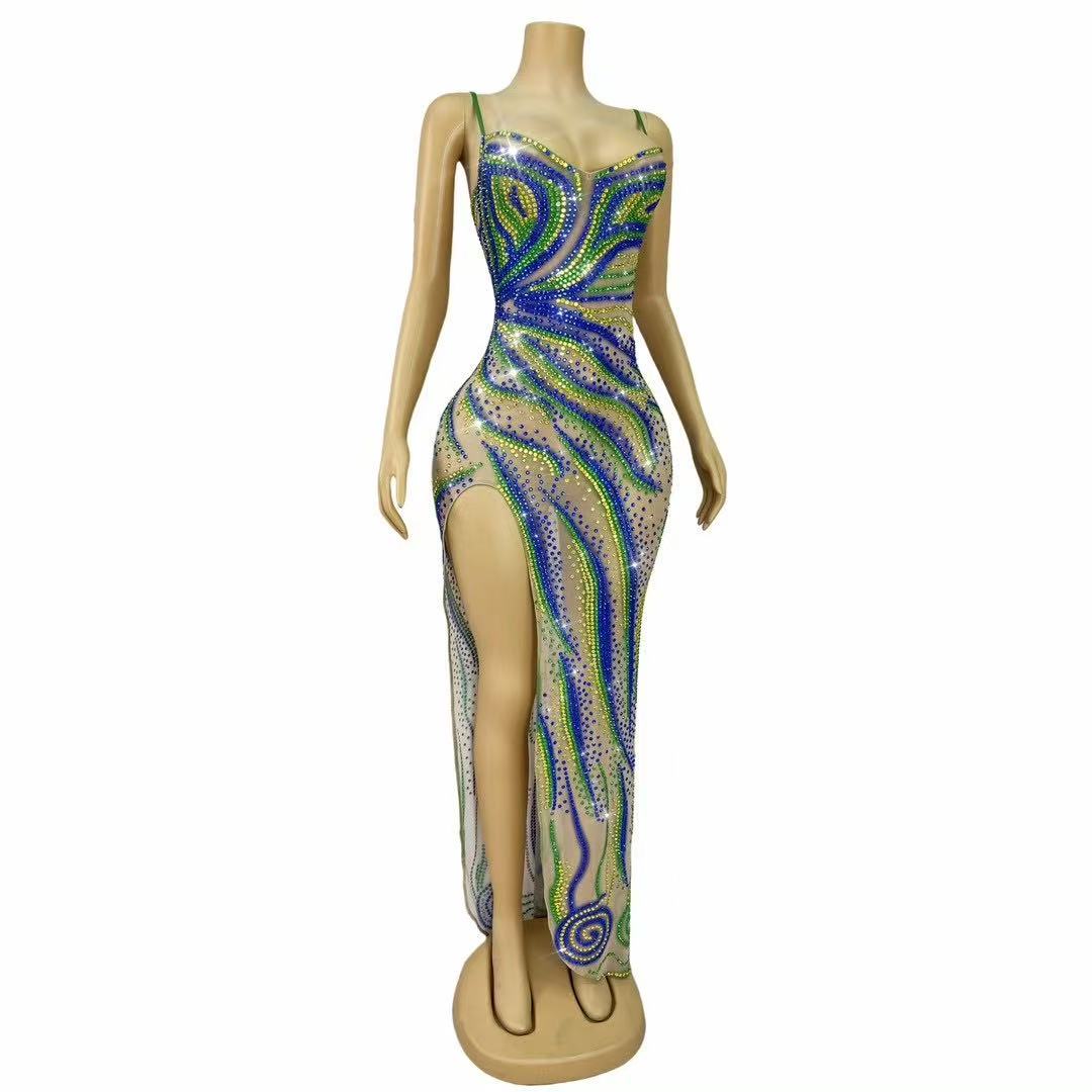 Vestido de malla con tirantes  - Women Fashion Photoshoot reseña y precio