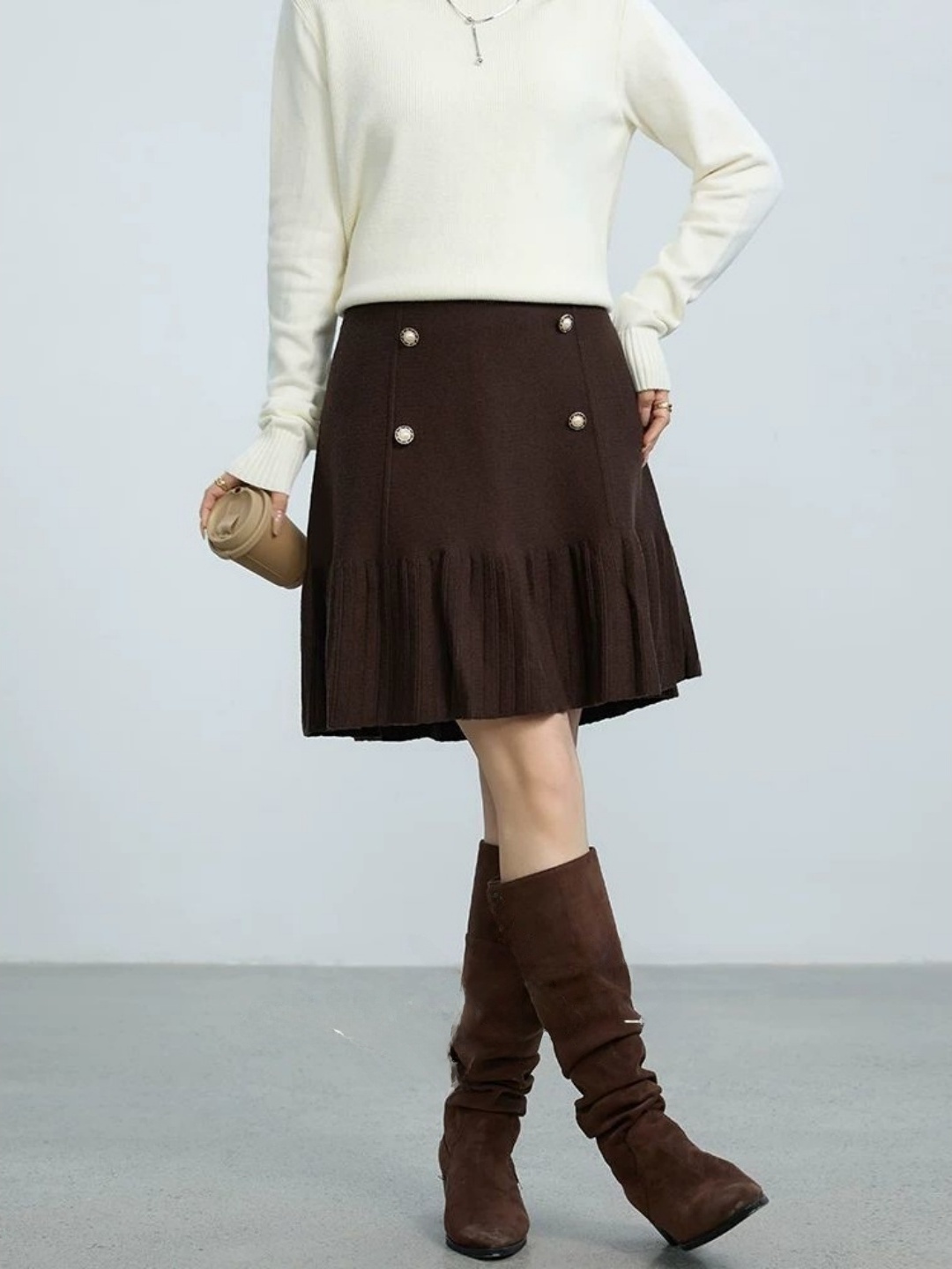 Minifalda de talla grande con  - Women Fashion Over The Years reseña y precio